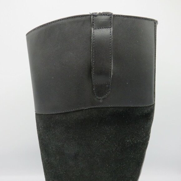 Steve Madden Womens 6 Ritte Leather Upper Black Winter Riding Boots Tall Shaft - Picture 4 of 11